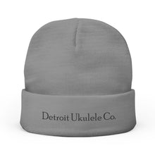Load image into Gallery viewer, Hat / Embroidered Knit Beanie, Detroit Ukulele Co.