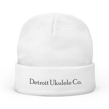 Load image into Gallery viewer, Hat / Embroidered Knit Beanie, Detroit Ukulele Co.