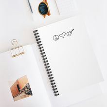 Load image into Gallery viewer, Spiral Journal Peace Love Ukulele