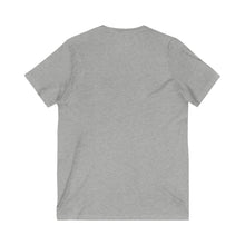 Load image into Gallery viewer, Cotton Unisex White or Gray with Pride Logo V-Neck Tee
