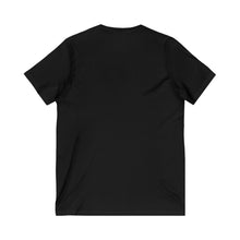 Load image into Gallery viewer, Cotton Unisex Black with D.U.C. Logo V-Neck Tee
