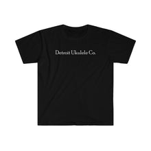 Load image into Gallery viewer, Cotton Men&#39;s D.U.C. Logo Black Fitted Tee
