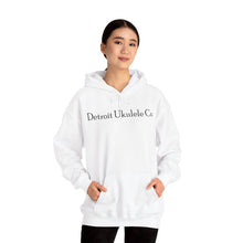 Load image into Gallery viewer, Cozy Hooded Sweatshirt Gray or White D.U.C. Logo
