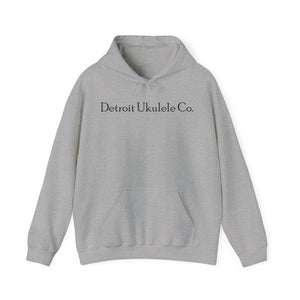 Cozy Hooded Sweatshirt Gray or White D.U.C. Logo