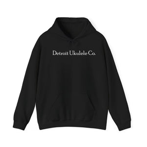 Cozy Hooded Sweatshirt Black D.U.C. Logo