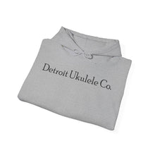 Load image into Gallery viewer, Cozy Hooded Sweatshirt Gray or White D.U.C. Logo
