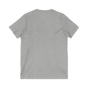 Cotton Unisex White or Gray with D.U.C. Logo V-Neck Tee