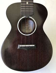 1. Solid Mahogany Custom English D Special - Detroit Ukulele